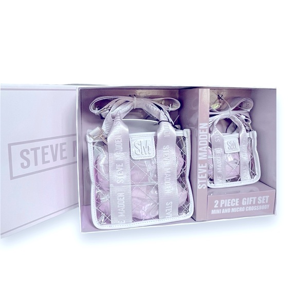 Steve Madden Handbags - STEVE‎ MADDEN NWT lavender clear 2-piece bwebber crossbody gift set | mom and me